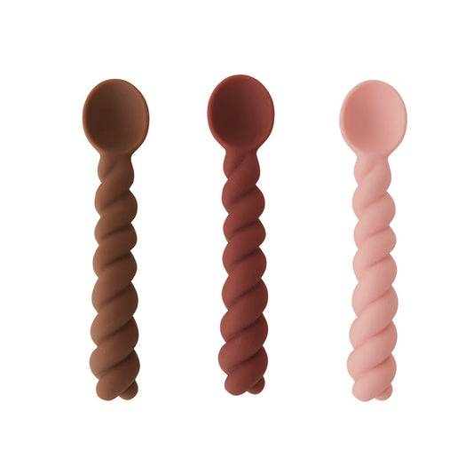 Pack of 3 Mellow Spoon in Nutmeg / Rose / Choko